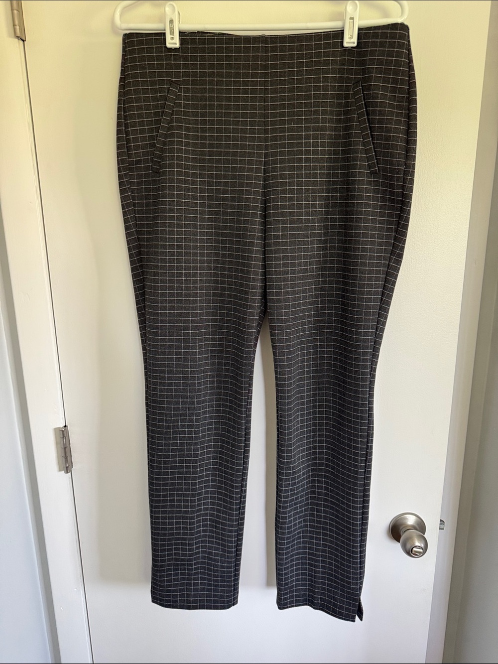 Chico's Grey Pinstripe Dress Pants